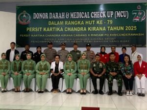 Polres Jayapura Polda Papua Ikuti Giat Donor Darah Hut Ke-79 Persit Kartika Chandra Kirana