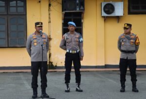 Kapolda Papua Tengah Pimpin Apel Gabungan di Polres Mimika