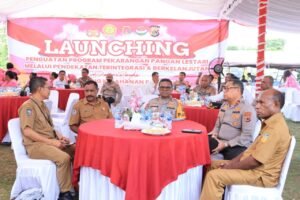 Kapolda Papua Hadiri kegiatan Launching Serentak Penguatan Program Pekarangan Pangan Lestari Melalui Zoom Meeting