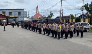 Polres Mimika Terjunkan 149 Personel untuk Pengamanan Sholat Tarawih di Bulan Suci Ramadhan 1446 H