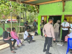 Subsatgas Keladi Sagu Polres Jayapura Bersama Puskesmas Komba Perkuat Program Penanganan Stunting