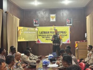 Polres Puncak Jaya Gelar Latpra Operasi Ketupat Noken-2025