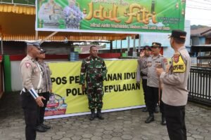 Pastikan Kesiapan Keamanan Menjelang Lebaran, Kapolres Yapen Laksanakan Pengecekan Pos Pam Ops Ketupat Cartenz 2025
