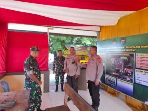 Sinergitas TNI-Polri, Dandim Mimika Pantau Posko Polres Mimika Polda Papua Pengamanan Menjelang Idul Fitri