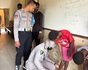 Sub Satgas Keladi Sagu Polres Jayapura Gelar Pemeriksaan Kesehatan dan Konseling di Asrama Mamberamo