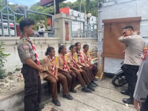 Subsatgas Keladi Sagu ORC 2025 Polresta Edukasikan Tata Cara Batuk dan Bersin Ke Saka Bhayangkara