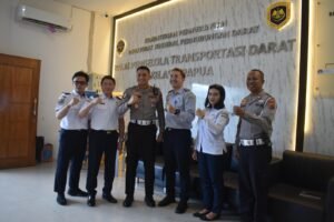 Jalin Silaturahmi dan Sinergitas, Dirlantas Polda Papua Sambangi Kepala BPTD Kelas II Papua