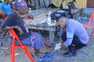 Satgas Keladi Saku Gelar Pelayanan Kesehatan Di Kampung Holani, Distrik Elelim