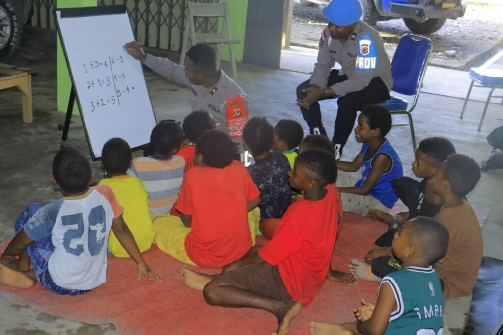 Satgas SI-IPAR Ajar Anak-anak Berhitung, Ciptakan Suasana Belajar yang Menyenangkan