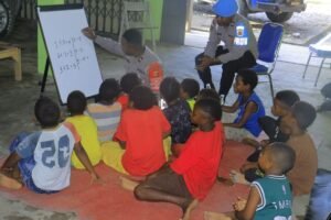 Satgas SI-IPAR Ajar Anak-anak Berhitung, Ciptakan Suasana Belajar yang Menyenangkan