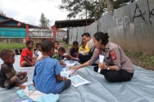 Subsatgas Si-Ipar Operasi Rasakan Cartenz 2025 Hadirkan Pendidikan Ceria bagi Anak-Anak di Wamena