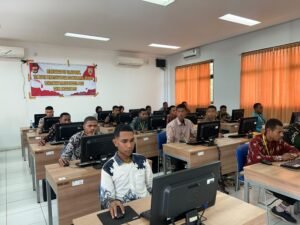 Hari ke-2 Polda Papua Gelar Tes CAT Akademik kepada Calon Bintara Polri Polda Papua Tahun Anggaran 2025