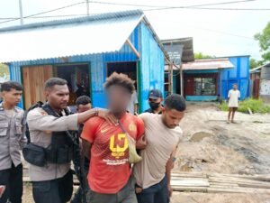 Polres Mappi Ciduk Dua Tersangka Curanmor Dengan Modus Potong Kabel Kunci