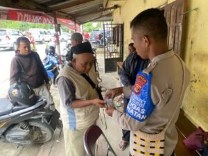 Satgas Keladi Sagu Polres Jayapura Gelar Pelayanan Kesehatan di Pangkalan Ojek Doyo Baru