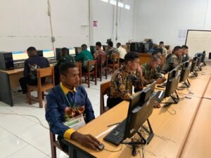 Hari ke-2 Polda Papua Gelar Tes CAT Akademik Tamtama Polri T.A 2025