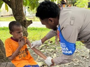Satgas Keladi Sagu Polres Yahukimo Hadirkan Pelayanan Kesehatan Gratis
