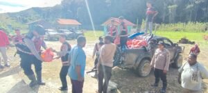 Polres Pegunungan Arfak Salurkan Bantuan Sembako kepada Warga Terdampak Longsor di Kampung Jim