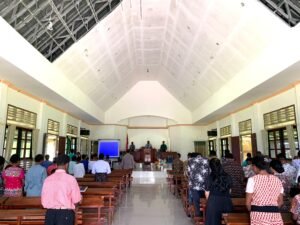 Kapolres Memberamo Raya Lakukan Sambang Kamtibmas Di Gereja Masehi Advent