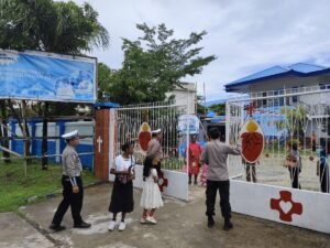 Pastikan Giat Ibadah Kenaikan Isa Al-Masih Aman, Polres Biak Polda Papua Gelar Pengamanan dan Patroli Mobile