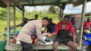 Satgas Keladi Sagu Polres Yahukimo Hadirkan Pelayanan Kesehatan Gratis