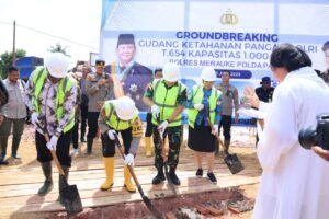 Polda Papua Bersinergi Menyukseskan Pembangunan Gudang Ketahanan Pangan Polri