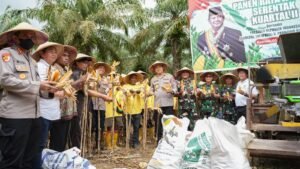 Melalui Virtual Zoom, Polda Papua Ikuti Panen Raya Jagung Secara Serentak Kuartal II Tahun 2025 di Keerom