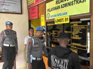 Bid Propam Polda Papua Kembali Lakukan Pengawasan Pelayanan Publik di Polres Keerom
