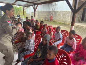 Pererat Kedekatan, Polres Nduga dan Satgas ODC Laksanakan Ibadah Bersama Anak Sekolah Minggu di Gereja GPdI Yerikho Kenyam