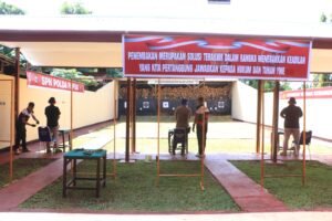 SPN Polda Papua Gelar Lomba Menembak dalam Rangka Hari Bhayangkara ke-79