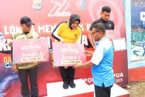 Polda Papua Gelar Lomba Menembak Pistol Ekhsibisi Meriahkan Hari Bhayangkara ke-79
