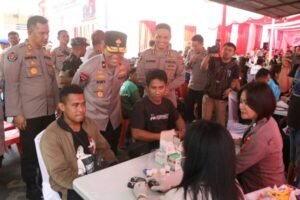 Meriahkan Hari Bhayangkara ke-79, Polda Sulut Berikan Layanan Kesehatan Gratis kepada 1.722 Pengemudi Ojol