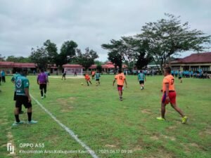 Semarakan HUT Bhayangkara Ke-79, Polres Keerom Polda Papua Gelar Turnamen Mini Soccer