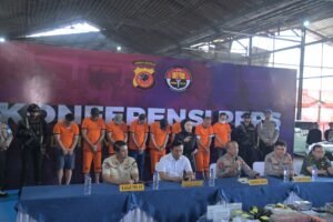 Sebanyak 44 Orang Ditetapkan Tersangka Dalam Peggerebekan Tempat Judi Di Kawasan Kosambi