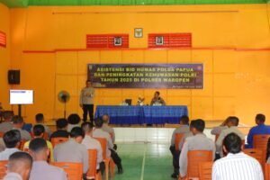 Bid Humas Polda Papua Gelar Peningkatan Kehumasan Polri Tahun 2025 di Polres Waropen