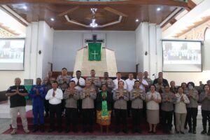 Menyambut HUT Bhayangkara Ke-79, Polda Papua Gelar Doa Bersama di Gereja Pengharapan