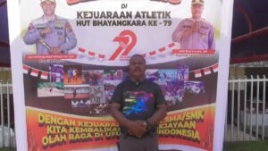 Ketua Panitia Apresiasi Antusiasme Pelajar dalam Kejuaraan Atletik HUT Bhayangkara ke-79