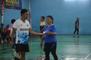 Pertandingan Bulutangkis Hari ke-4 Warnai Semarak HUT Bhayangkara ke-79 di Polda Papua