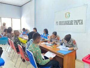 Pemeriksaan Administrasi Akhir Bintara dan Bakomsus Polri T.A. 2025 di Polda Papua Berlangsung Lancar dan Transparan