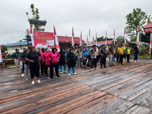 Sambut Hari Bhayangkara ke-79, Kapolsek Atsj Gelar Olahraga Bersama Perkuat Sinergitas Forkopimda Distrik Atsj