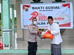 Polsek Bonggo Hadirkan Kepedulian Lewat Bakti Sosial di Rumah Ibadah