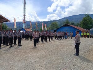 Tingkatkan Kesiapan, Polres Tolikara Gelar Gladi Bersih Menjelang Hari Bhayangkara ke-79