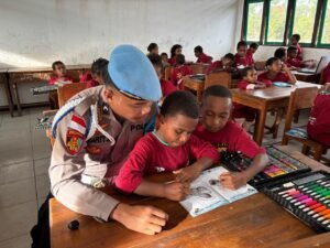 Program Si-IPAR Operasi Rasaka Cartenz 2025 Hadir Mengajar Anak-anak Generasi Emas Papua di Kota Oksibil Kab. Pegunungan Bintang