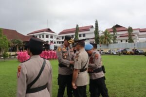 Kapolres Merauke Pimpin Sertijab dan Pengukuhan Pejabat Utama Polres Merauke