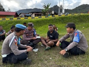 Program Satgas Keladi Sagu ORC 2025 Polres Peg. Bintang Hadir Ikhlas Memberikan Pelayanan Kesehatan Pemeriksaan Tekanan Darah Kepada Masyarakat
