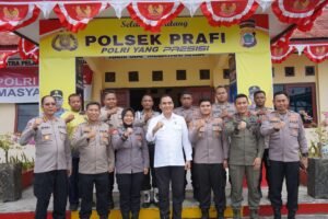 Tim Itwasum Polri Tinjau Lahan Penanaman Jagung dan Lahan Program Perumahan Presiden di Distrik Anday, Manokwari