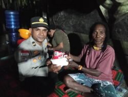 Kanit Binmas Polsek Muara Tami Sambangi Warga di Koya Barat, Tekan Pesan Kamtibmas
