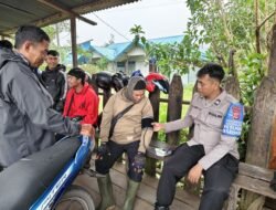 Program Satgas Keladi Sagu ORC 2025 Polres Peg. Bintang Berikan Pelayanan Kesehatan Bagi Para Pengemudi Ojek