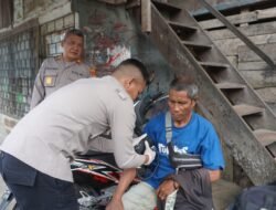 Subsatgas Keladi Sagu Polres Jayapura Gelar Pemeriksaan Kesehatan Gratis di Pangkalan Ojek Kompleks Buton