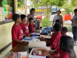 Subsatgas SI IPAR Polres Jayawijaya Gelar Kegiatan Edukatif Bersama Anak-anak dalam Rangka Operasi Rasaka Catrenz 2025
