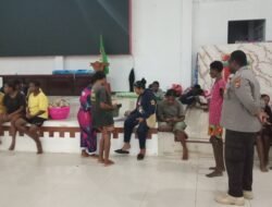 Polres Mappi Amankan Posko Pengungsian Banjir, 348 Warga Ditampung di Tiga Lokasi